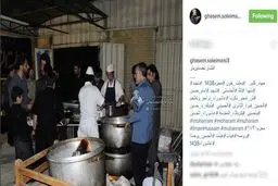 عکسی متفاوت هیاتی از سردار قاسم سلیمانی