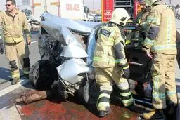 تصادف شدید در بزرگراه آزادگان +عکس