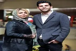 یک استقلالی به همراه همسرش در جشنواره فیلم فجر + عکس