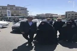 عکس/ همسر و فرزند هاشمی رفسنجانی در راهپیمایی