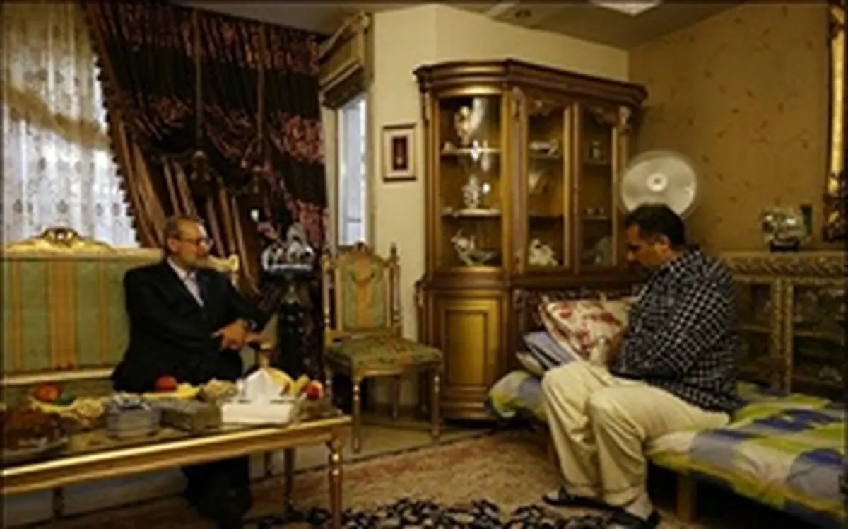 عیادت لاریجانی از رئیس مرکز پژوهش‌های مجلس/عکس