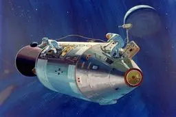 راهپیمایی فضایی در ۴۰۰ هزار کیلومتری زمین! + عکس