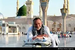 زیارت حبیب خدا با پای دل /گزارش تصویری