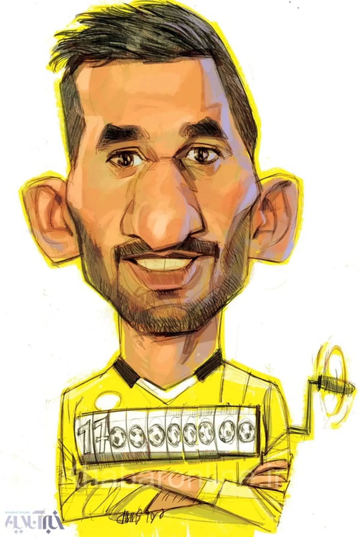 گران ترین بازیکن لیگ!/ کاریکاتور