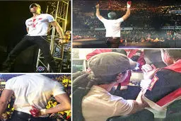 انریکه و اجرای کنسرت با وجود خونریزی / عکس