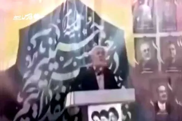 صحنه ناگوار فوت نعمت الهامی نامزد انتخابات مجلس حین سخنرانی