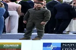 تصاویر بی‌توجهی سران ناتو به زلنسکی 
