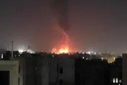 حمله هوایی اسرائیل به نیروگاه برق