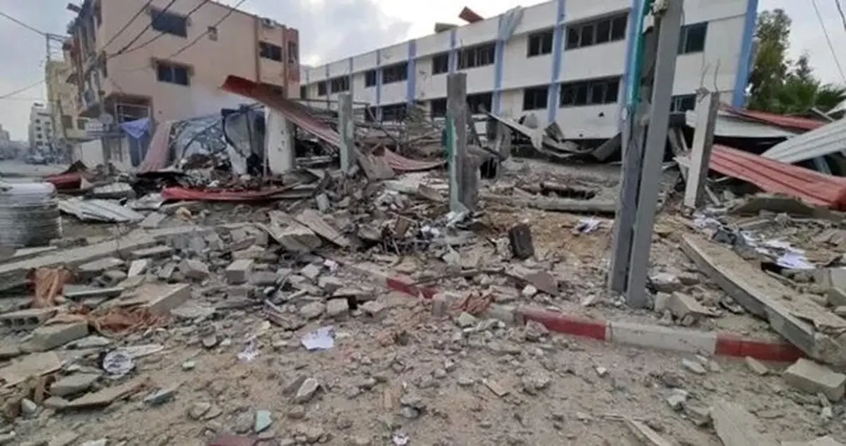 سی ان ان: مدرسه آنروا در اردوگاه النصیرات با مهمات آمریکایی هدف قرار گرفت