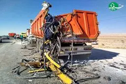 اولین تصاویر از سانحه مرگبار اتوبوس دانشجویان + اسامی فوت شدگان