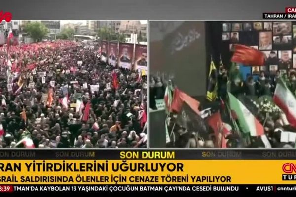 پخش زنده مراسم تشییع شهدا در شبکه سی‌ان‌ان ترک