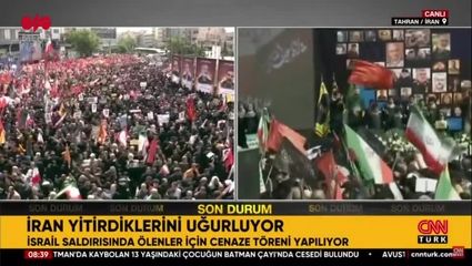 پخش زنده مراسم تشییع شهدا در شبکه سی‌ان‌ان ترک