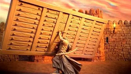 لحظه رونمایی از نماد زیبای فاتح خیبر