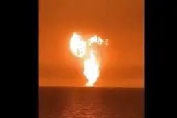 آخرین جزئیات انفجار در دریای خزر/ تاسیسات گازی یا آتشفشان؟