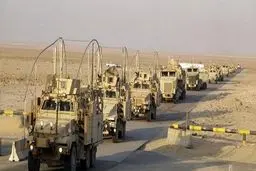 سومین کاروان آمریکا در عراق هدف حمله قرار گرفت