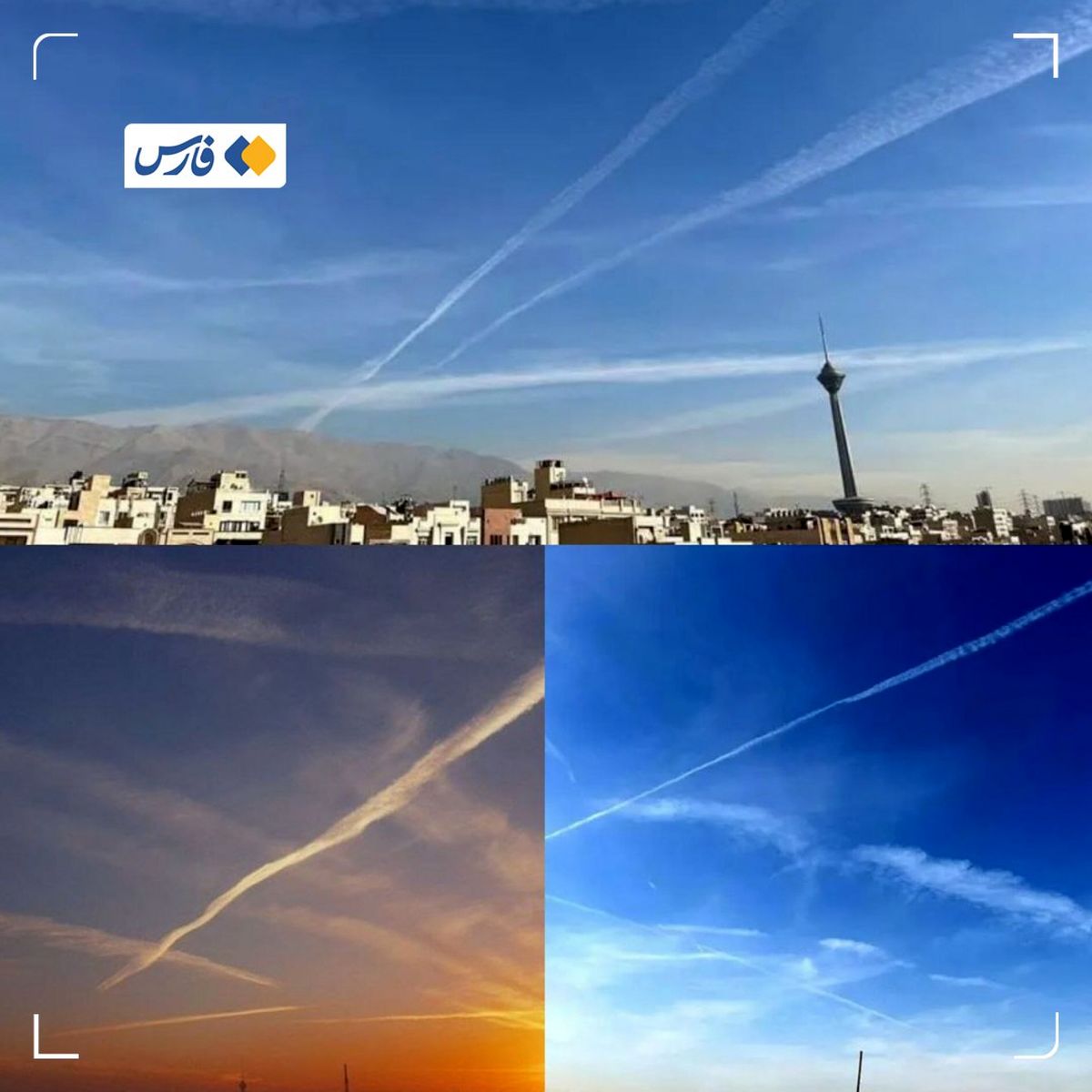 ماجرای خطوط سفید امروز در آسمان 