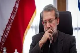 تیپ علی لاریجانی با استایل جنگی در مراسم ختم
