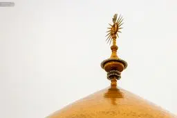 حرم امیرالمومنین از دوربین ماهوارۀ خیام