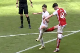 با این لگد قلب  آرسنالی ها ایستاد! (عکس)‌