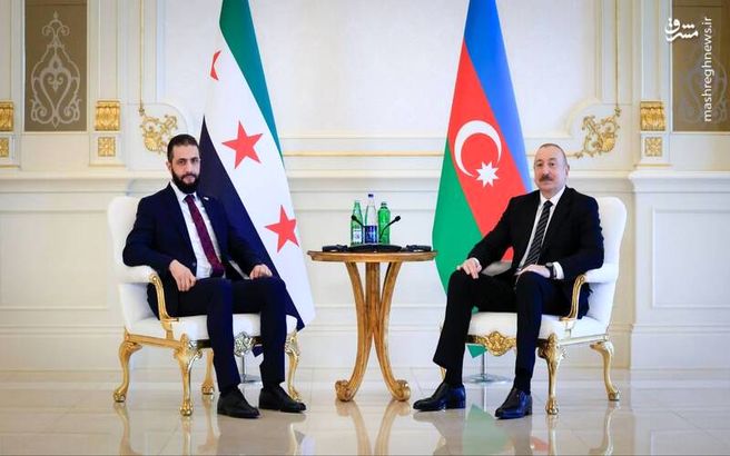 تصاویر دیدار جولانی و علی اف در باکو