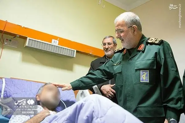 تصاویر عیادت سردار پاکپور از مجروحان حوادث