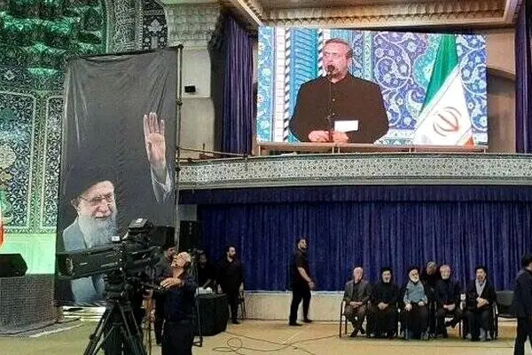 فرزندان رهبر شهید انقلاب در مراسم بزرگداشت آقای شهید ایران 