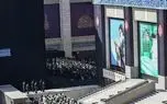 اولین تصویر هوایی از مصلای تهران در لحظه اقامه نماز بر پیکر شهید