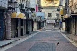 اعتصاب سراسری در کرانه باختری بعد از جنایت هولناک اشغالگران در بیمارستان غزه