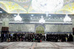 تصاویر غبارروبی حرم حضرت معصومه(س) 
