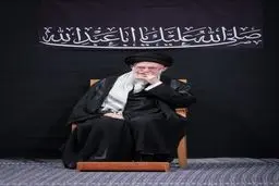 تصاویر جدید از حضور رهبر انقلاب در مراسم شب عاشورا