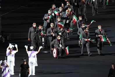  پرچمداری «زهرا نعمتی» و «نورمحمد آرخی» در مراسم افتتاحیه پارالمپیک توکیو 