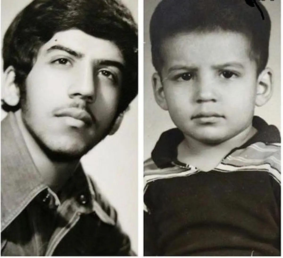 تصاویری از کودکی و جوانی عزت الله ضرغامی