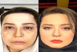 مقایسه دو گریم مهراوه شریفی نیا از سریال دل + عکس