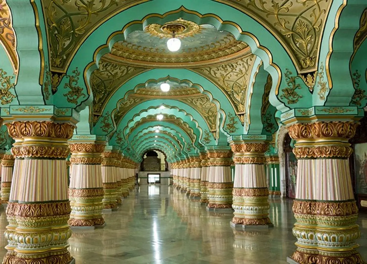 تصاویری زیبا و دیدنی  از قصر میسور در هند