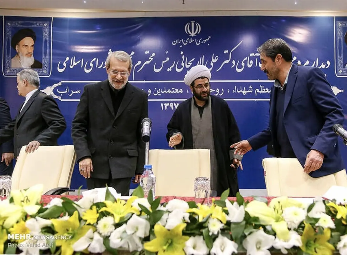 لاریجانی مهمان بستان آباد و سراب/ تصاویر