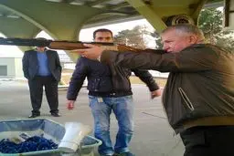 هدف گیری علی پروین/عکس