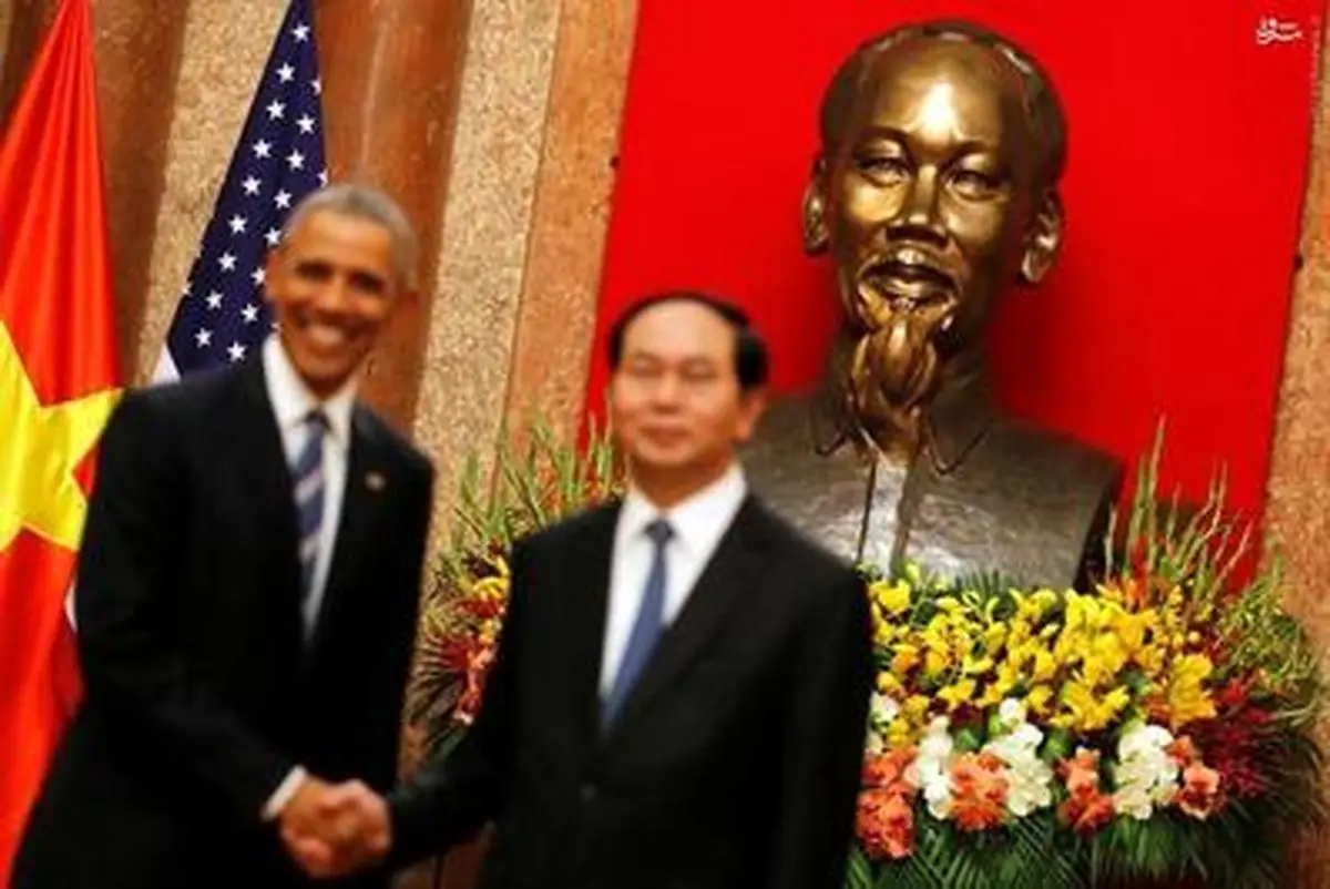 رییس جمهور آمریکا در ویتنام/ تصاویر