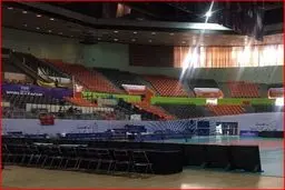 عکسی از سالن 12 هزار نفری آزادی، پیش از ورود تماشاگران