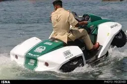 عکس/خودروی آبی-خاکی پلیس دبی