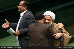 خوش‌وبش آقاتهرانی با بیژن نوباوه/عکس