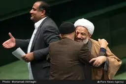 خوش‌وبش آقاتهرانی با بیژن نوباوه/عکس
