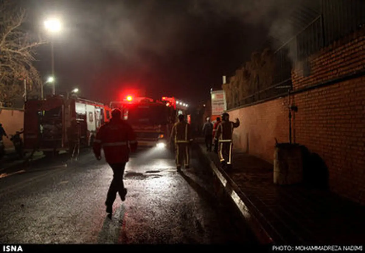 آتش سوزی گسترده در یافت آباد تهران/ تصاویر