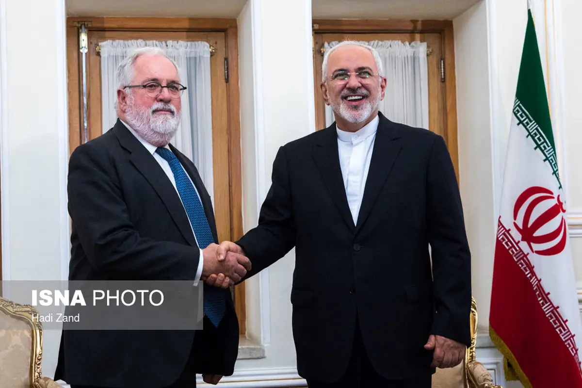 تصاویری از دیدار کمیسیونر انرژی اتحادیه اروپا با وزیر امور خارجه