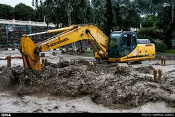 تصاویر طغیان رودخانه کبیر هراز در آمل