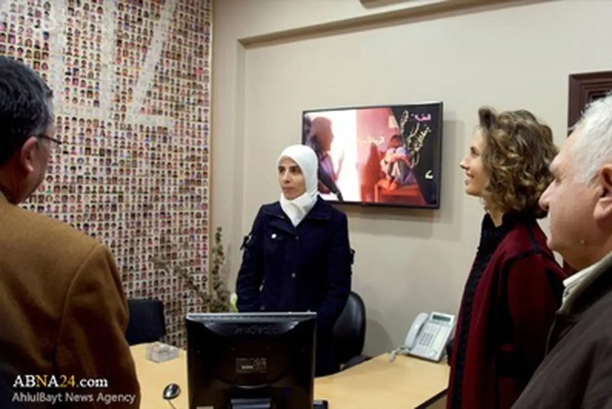 همسر «بشار اسد» در یک پرورشگاه /تصاویر