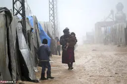 زندگی کودکان آواره سوری در برف و سرما/ تصاویر