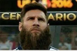 مسی با ریش‌های بلند سوژه شبکه‌های اجتماعی+عکس