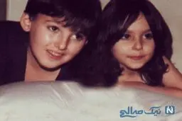 اینستاگرام: کودکی پرستو صالحی و برادرش