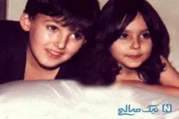 اینستاگرام: کودکی پرستو صالحی و برادرش