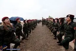 تکاوران زن کرد در مقابل داعش/تصاویر